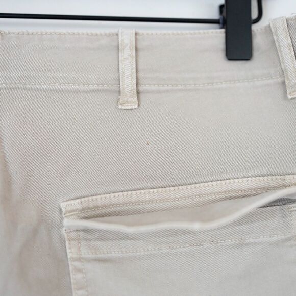 Nili Lotan Cropped French Military Capri Jogger Pant Eggshell Ivory Size 8 - Picture 5 of 10